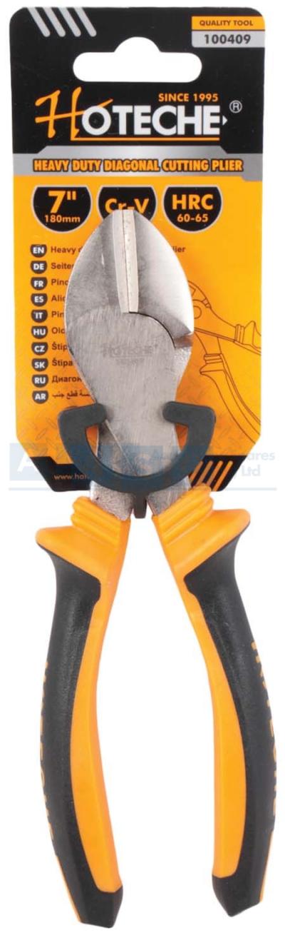 DIAGONAL CUTTER 7/180MM H/DUTY Material:Cr -V  Drop-Forged  Hardened