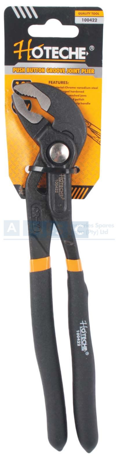 WATER PUMP PLIER H/DUTY 10inch/250mm Push Button Groove Joint / 40Cr -V