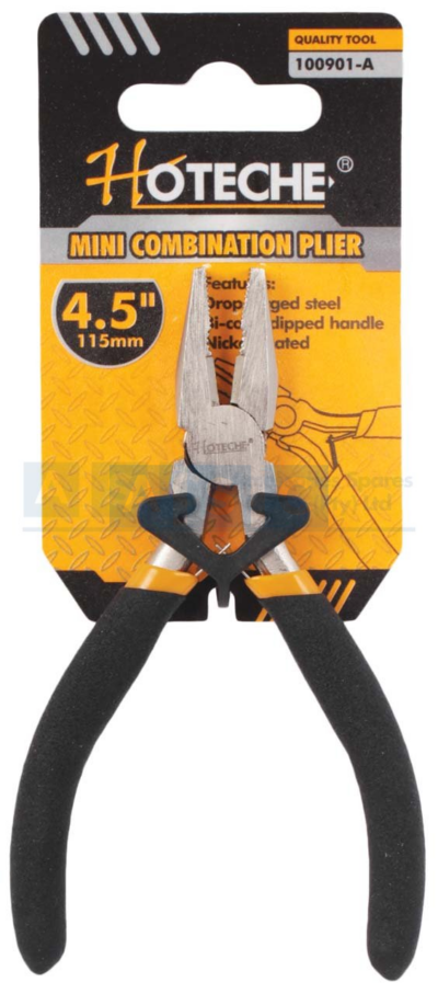 MINI COMB.PLIERS 4.5INCH/115MM Material:Cr-V       Drop-Forged Hardened