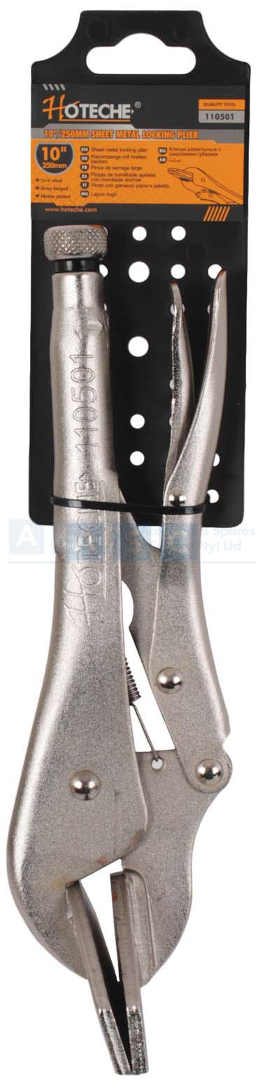 LOCKING PLIER METAL SHEET  250MM Material:Cr-V Steel  Drop-Forged