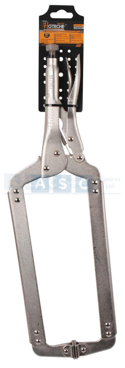 LOCKING PLIER C-CLAMP W/AVNIL 450MM Material:Cr-V Steel   Drop-Forged