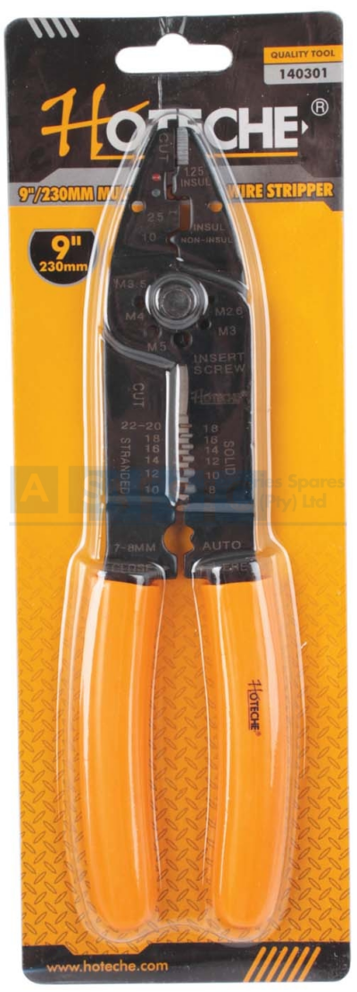 CRIMPING PLIERS & STRIPPER H/DUTY 230MM Cr-V  /Peeling Wire /Double Cutting
