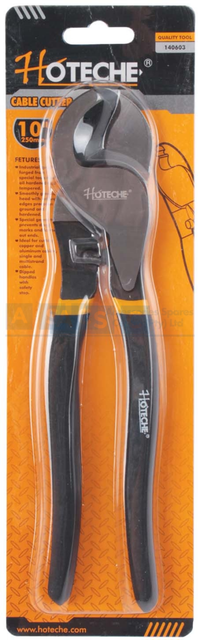 CABLE CUTTER 250MM  D=0-13MM CRV DROP FORGE BLK FINISH & POLISHED