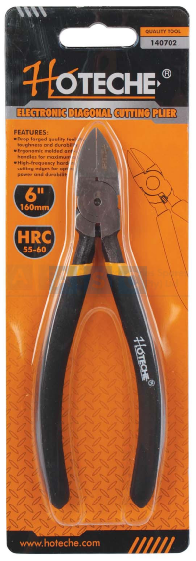 DIAGONAL CUTTING PLIER H/DUTY  160MM For Plastic And Soft Cable Wire   Cr-V