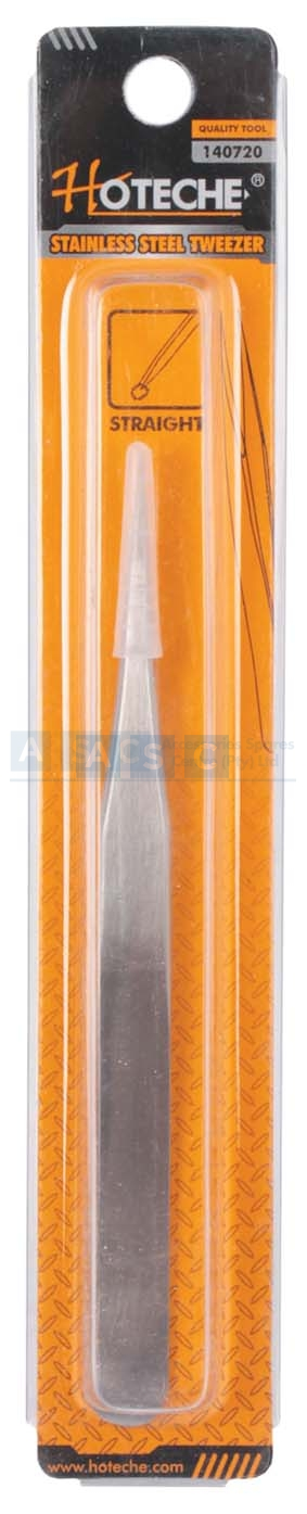 TWEEZERS SS STRAIGHT  L=12.3CM W=18G