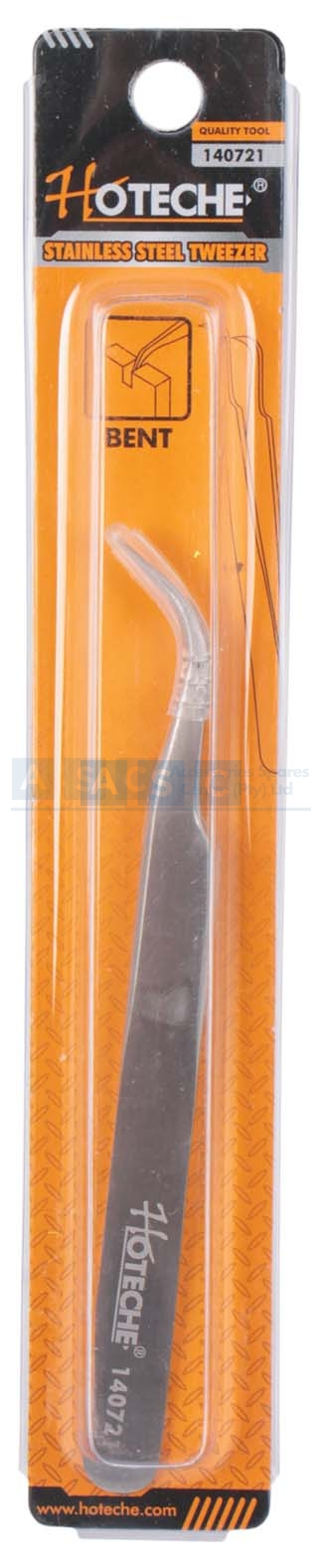 TWEEZERS SS BENT NOSE  L=12.3CM W=18G