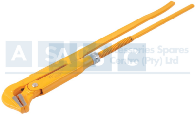 PIPE WRENCH 90 DEG. BENT NOSE 50MM SWEDISH STYLE HIGH CARBON STEEL