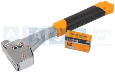 STAPLE HAMMER TACKER H/DUTY 200Pcs Nailer  / Pp+Tpr Handle