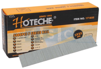 F SERIES NAILS (F25) AIR NAILS(5000) Length:25.0MmThicknessxWidth:1.00x1.25Mm