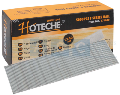 F SERIES NAILS (F40) AIR NAILS(5000) Length:40.0MmThicknessxWidth:1.00x1.25Mm