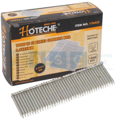 AIR NAILS ST25 SERIES L= 25MM (1000) Concrete NailLength:25Mm Wire Size:Î¦2.2