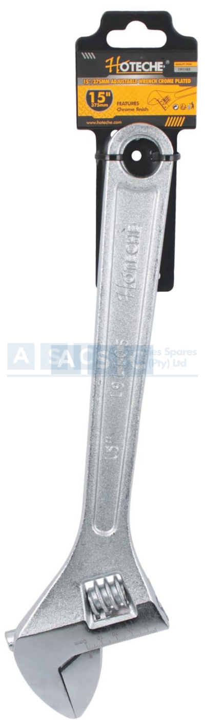 ADJUSTABLE WRENCH 375MM CHROME high carbon steelDrop-forged hardened