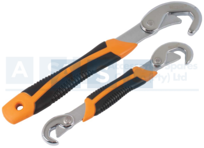 2PCS UNIVERSAL SPANNER 9-32MM high carbon steelChrome-plated finish