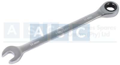 RATCHET COMB.SPANNER 11MM CRV CHROME PLATED 72 TOOTH