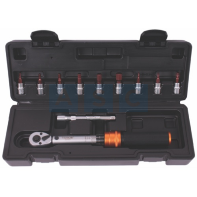 1/4 DRIVE TORQUE WRENCH W/BIT 13 PCS SET Adjustable torque wrench 5-25NM