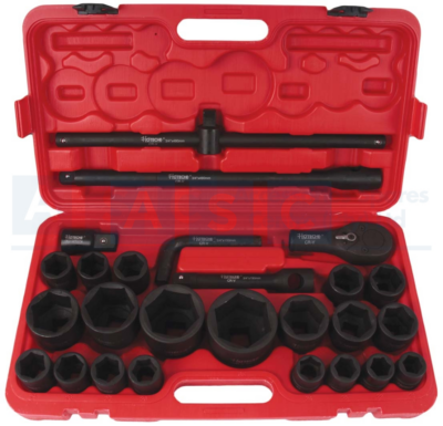 SOCKET SETS 26PC 3/4&1 INCH DR. Materialï¼Crv Sizeï¼17Pcs 3/4 Dr.