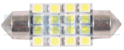 LED GLOBE FESTOON 12-24V 16 LEDS CAN BUS 10X36MM LED CHIP 4014 BASE SV8.5