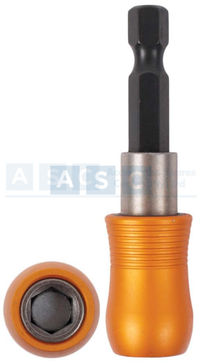 QUICK RELEASE MAGNETIC BIT HOLDER 1/4 HEX.60MM SS+ALUMINUM