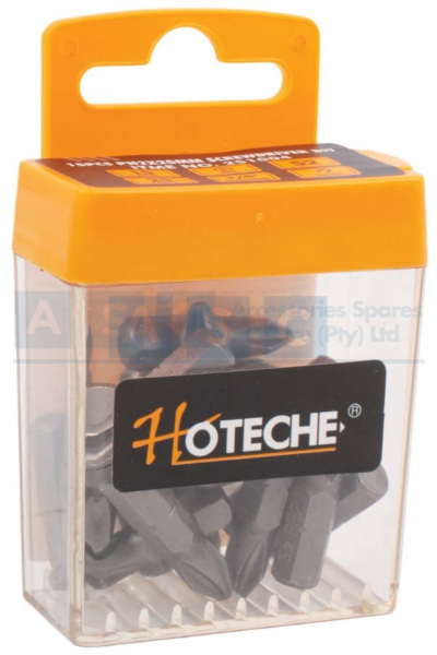 S/DRIVER BITS 15pc PH2X25MM S2 SANDBLASTING / 6 X 25MM