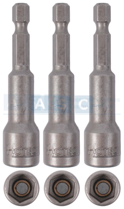 MAGNETIC NUT DRIVER 10MM 3PCS SET CRV 6X65MM  DISCONTINUING
