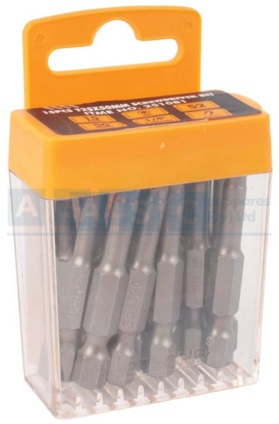 S/DRIVER BITS 15pc T25X50MM S2 SANDBLASTING / 6 X 50MM