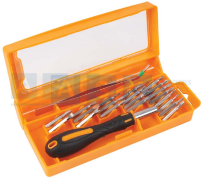 S/DRIVER PRECISION BIT SET 22PCS 1Pc Precision Screwdrivers Bits Holder