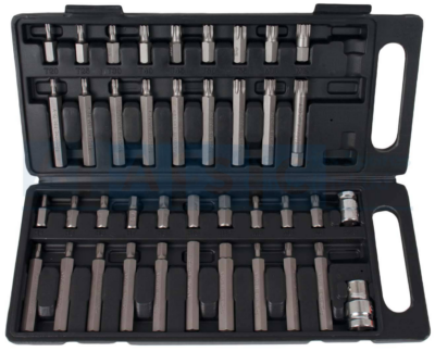 BITS 40PCS W/BIT HOLDER  SHORT /LONG BIT CRV Bits19Pcs-10x30mm/H4-5-6-7-8-10-12