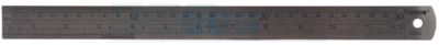 SS RULER 300MM  300X25X0.8MM METRIC/INCHES