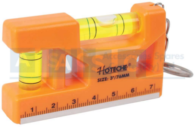 SPIRIT LEVEL MINI W/2 VIALS  76MM Material:ABS Base   Aluminum Frame