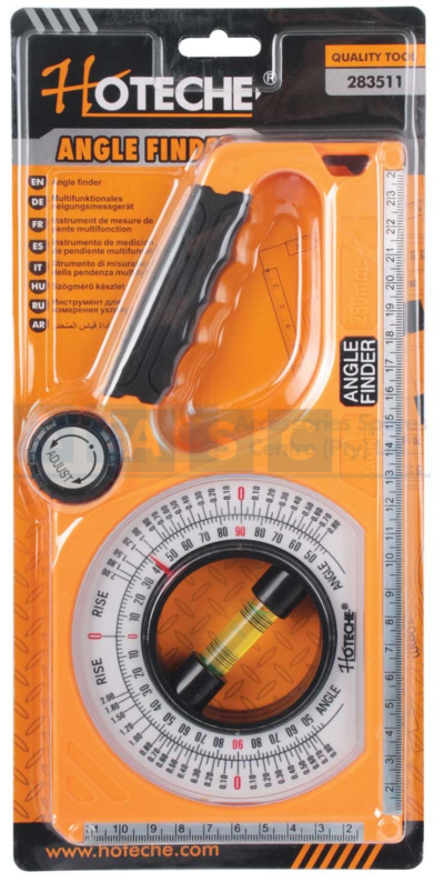 ANGLE FINDER WITH MAGNETIC BAR Abs Body&Tpr Handle Measurement Rangeï¼