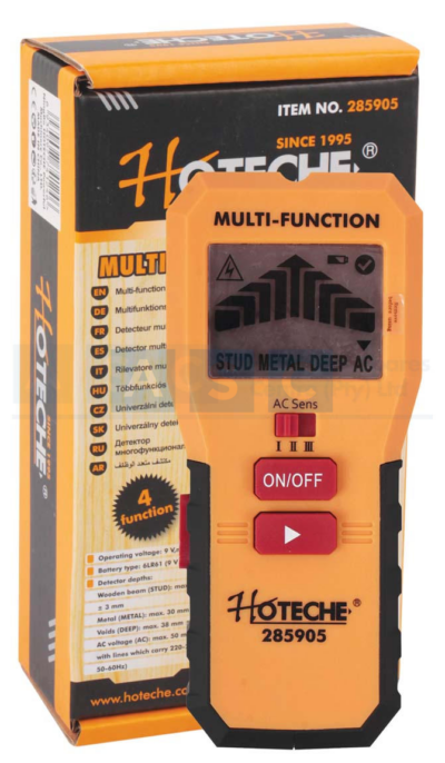 MULTI-FUNCTION DETECTOR 9V max. 1 mWBattery type: 6LR61 (9 V block)