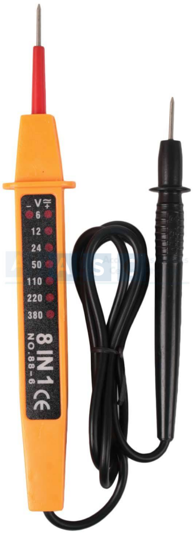 VOLTAGE TESTER 6-12-24-50-110-220-380V (AC/DC)Polarity display:Visualï¼+ - )