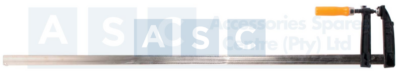 F-CLAMP 140X1200MM NICKEL PLATE BAR /WOODEN HANDLE DIN STD.