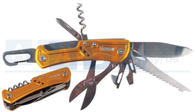 KNIFE MULTI FOLDING 9-IN-1 POCKET KNIFE Aluminum handle+2CR13 Stainless steel