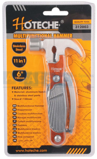 KNIFE MULTI FOLDING KNIFE & HAMMER Material: Aluminum Handle&Stainless
