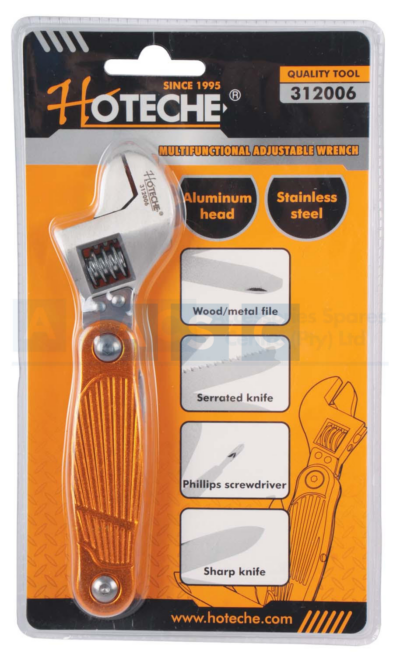 KNIFE MULTI FOLDING KNIFE & ADJ.WRENCH Material: Aluminum Handle&Stainless