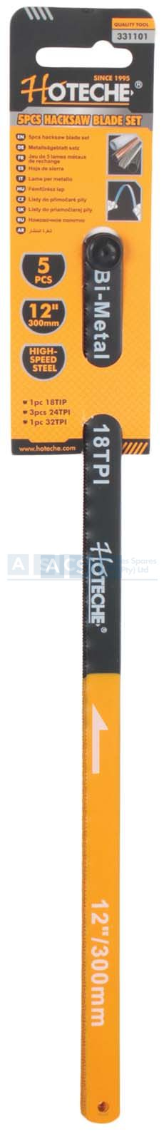 HACKSAW BLADES BI-METAL 5PCS 18/24/32TH Sizeï¼1/2INC 1/2INC Material:D6A