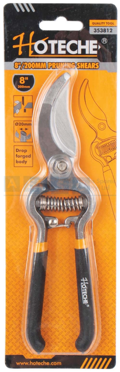 PRUNING SHEARS  200mm Whole Handle Drop Forged