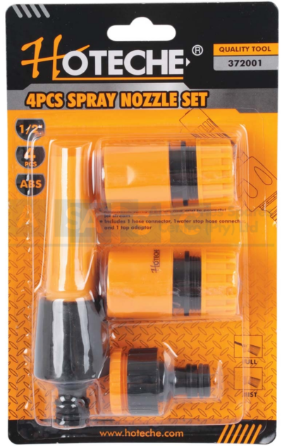 SPRAY  NOZZLE SET 4PCS SET Adjustable  Hose Nozzle