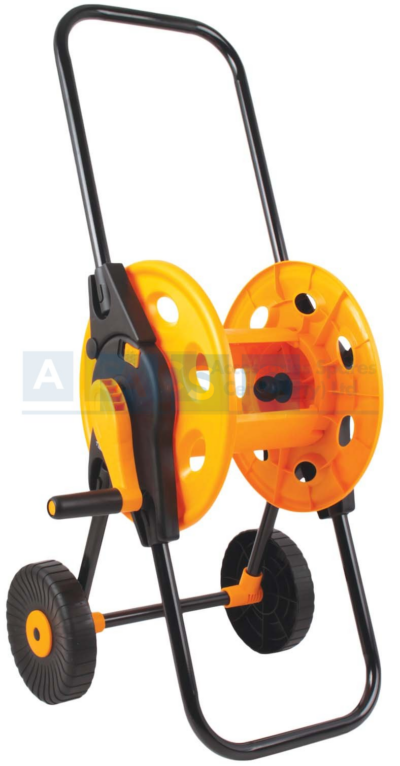 GARDEN HOSE REEL W/WHEELS    60M X13MM Material: Pp/Steel/ Abs Easy Assembly