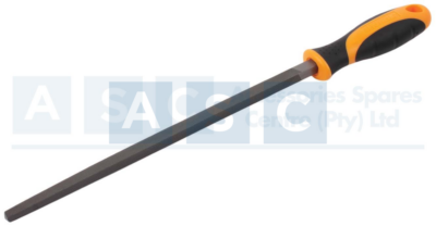 FILE 250MM SQUARE STEEL W/PLASTIC HAND T12 SATIN FINISH SECOND TEETH/PP+TPR