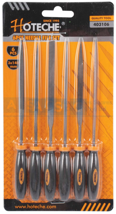 NEEDLE FILE SET 6PCS Material:Ball Bearing Steel/Sandy Finish