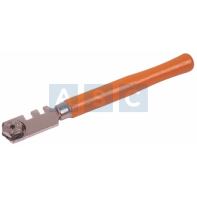 GLASS CUTTER SIX WHEELS Wood Handle With 6Pcs Wheels Blade