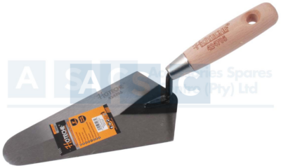 TROWEL GAUGING 200MM WOOD HAND CARBON STEEL BLADE /HANDLE BEECH
