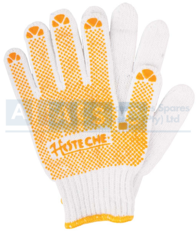 COTTON GLOVES 60G WHITE(PAIR) Material: 7G Poly/ Cotton White