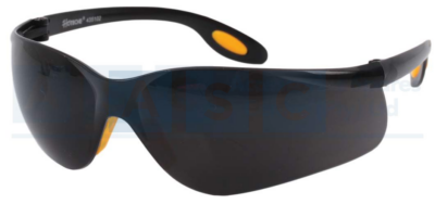 SAFETY GOGGLES TINTED PC LENS  W=22G