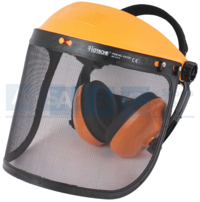 FACE SHIELD VISOR SET W/MUFFS Face shield:EN166:2002 -04 EN173101.2007