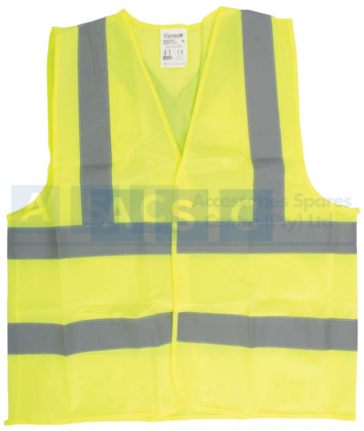 SAFETY VEST YELLOW XLARGE Material:100% polyester knit/mesh