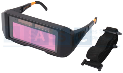 WELDING GOGGLES AUTO DARK LENS VIEW=90X32MM LIGHT SHADE =DIN3 DARK