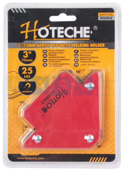 MAGNETIC HOLDER 25LB 75MM 45/90/135 DEGREE -A3 STEEL FERRIC